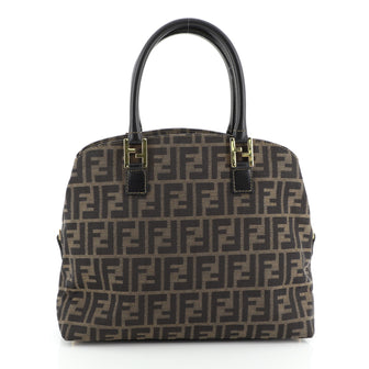 Fendi Vintage Dome Satchel Zucca Canvas Medium
