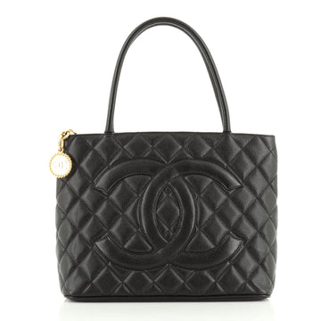 Chanel Medallion Tote Quilted Caviar