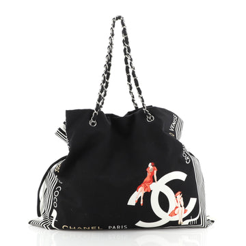 Chanel Paris-Venice Bon Bon Tote Printed Canvas XL