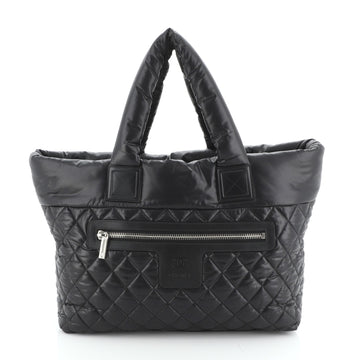 Chanel Coco Cocoon Zipped Tote Quilted Nylon Medium
