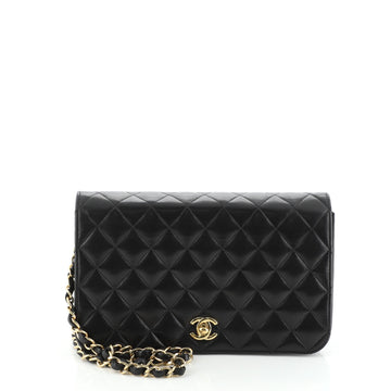 Chanel Vintage Full Flap Bag Quilted Lambskin Medium