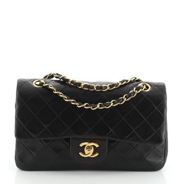Chanel Vintage Classic Double Flap Bag Quilted Lambskin Small