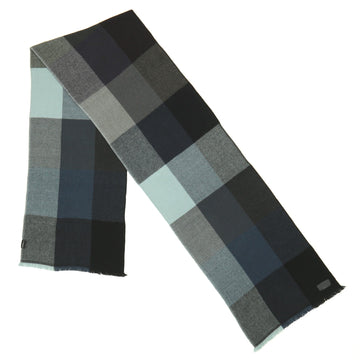 Hermes Plaid Herringbone Scarf Cashmere and Yak