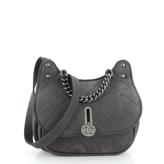Chanel Paris-Salzburg Austrian Flap Messenger Quilted Nubuck Small