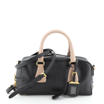 Prada Convertible Bauletto Bag Saffiano Leather East West