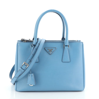 Prada Galleria Double Zip Tote Saffiano Leather Small