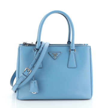 Prada Galleria Double Zip Tote Saffiano Leather Small