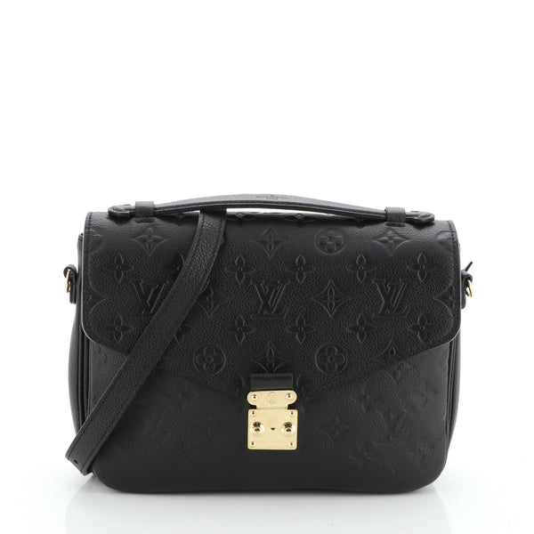 Louis Vuitton Pochette Métis Bag Black Monogram Empreinte Leather with –  EliteLaza