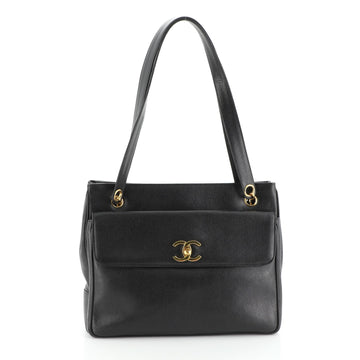 Chanel Vintage Front Pocket Tote Caviar Medium