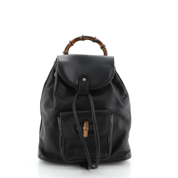 Gucci Vintage Bamboo Backpack Leather Mini