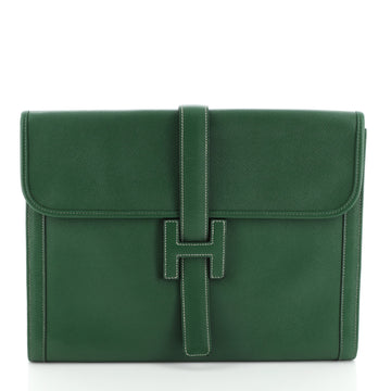Hermes Jige Clutch Courchevel GM