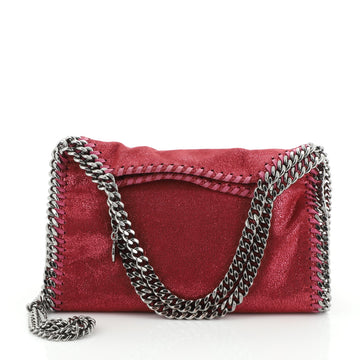 Stella McCartney Falabella Fold Over Crossbody Bag Shaggy Deer Mini