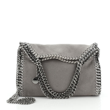 Stella McCartney Falabella Fold Over Crossbody Bag Shaggy Deer Mini