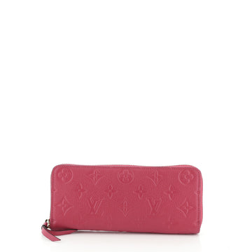Louis Vuitton Clemence Wallet Monogram Empreinte Leather