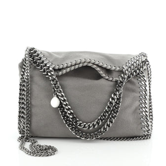 Stella McCartney Falabella Fold Over Crossbody Bag Shaggy Deer Mini
