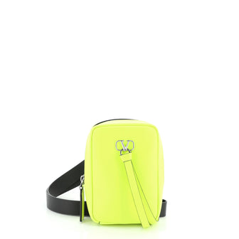 Valentino VRing Neck Pouch Crossbody Leather