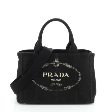 Prada Canapa Convertible Tote Canvas Mini