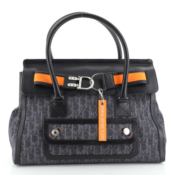 Christian Dior Flight Travel Bag Diorissimo Denim Large