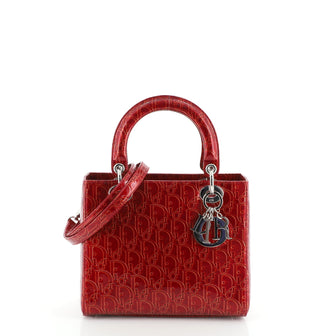 Christian Dior Lady Dior Bag Ultimate Embossed Patent Medium