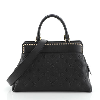 Louis Vuitton Vosges Handbag Whipstitch Monogram Empreinte Leather MM