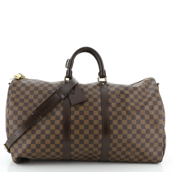 Louis Vuitton Keepall Bandouliere Bag Damier 55