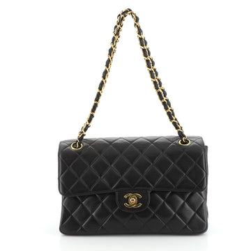 Chanel Vintage Double Sided Flap Bag Quilted Lambskin Small