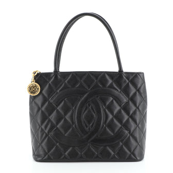 Chanel Medallion Tote Quilted Caviar