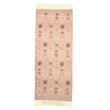Chanel Letter Scarf Knit Wool Blend