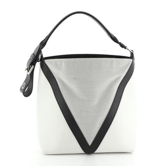 Louis Vuitton V Hobo Leather and Canvas PM
