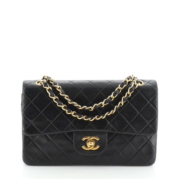 Chanel Vintage Classic Double Flap Bag Quilted Lambskin Small