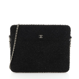 Chanel Chain Around CC Tablet Holder Tweed