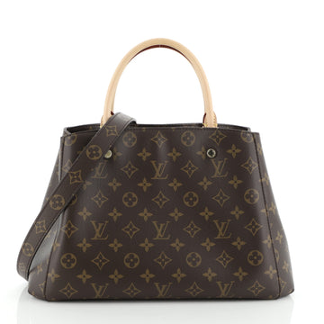 Louis Vuitton Montaigne Handbag Monogram Canvas MM