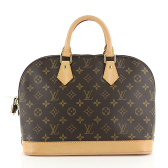Louis Vuitton Vintage Alma Handbag Monogram Canvas PM