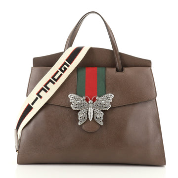 Gucci Totem Top Handle Bag Leather Large