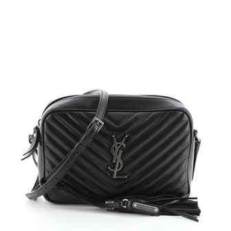 Saint Laurent Lou Camera Bag Matelasse Chevron Leather Small