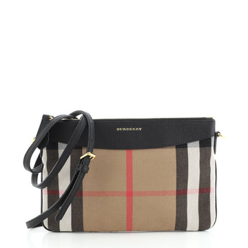 Burberry Peyton Crossbody Bag House Check Canvas