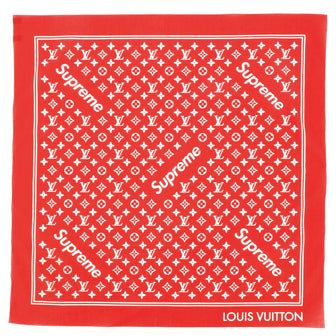 Louis Vuitton Square Scarf Limited Edition Supreme Monogram Cotton