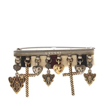 Gucci Babouska Charms Brooch Metal with Grosgrain