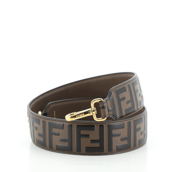 Fendi Strap You Shoulder Strap Zucca Embossed Leather