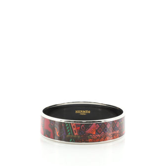 Hermes Bangle Printed Enamel GM