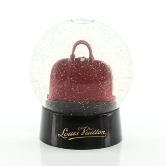 Louis Vuitton Alma Snow Globe Figurine Enamel and Glass