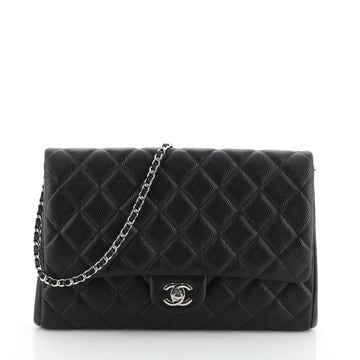 Chanel Clutch with Chain Quilted Caviar