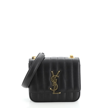 Saint Laurent Vicky Crossbody Bag Vertical Quilted Leather Small