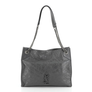 Saint Laurent Niki Shopping Tote Matelasse Chevron Leather Medium