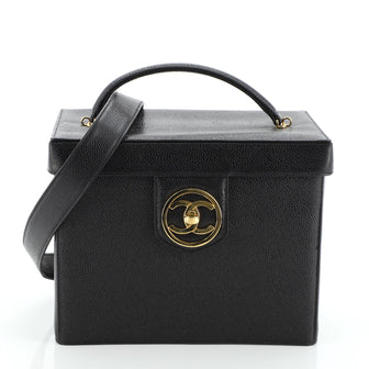 Chanel Vintage Vanity Case Caviar Small