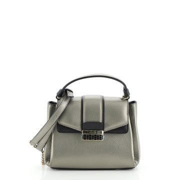 Bvlgari Serpenti Viper Top Handle Bag Leather Mini