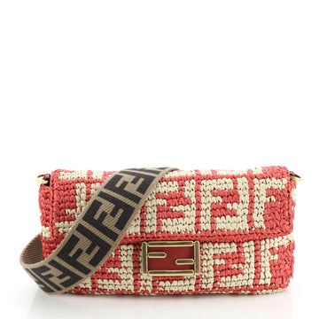 Fendi Baguette NM Bag Raffia Medium