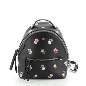 Fendi By The Way Backpack Embroidered Leather Mini