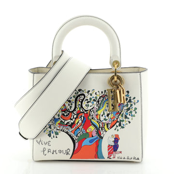 Christian Dior Supple Lady Dior Bag Limited Edition Niki de Saint Phalle Printed Leather Medium