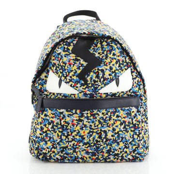 Fendi Monster Backpack Printed Nylon Large